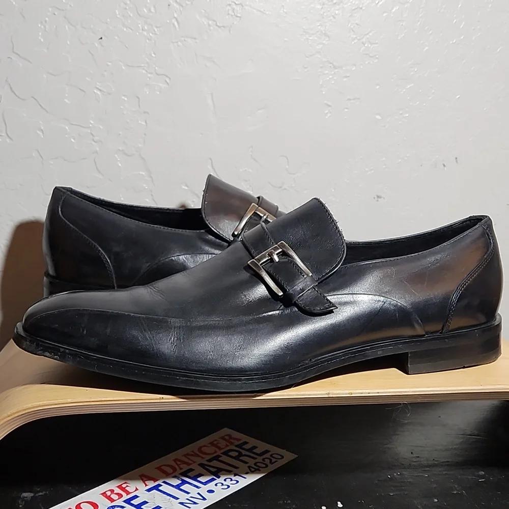 KENNETH COLE Vintage Distressed Look Leather Dress Shoe 13